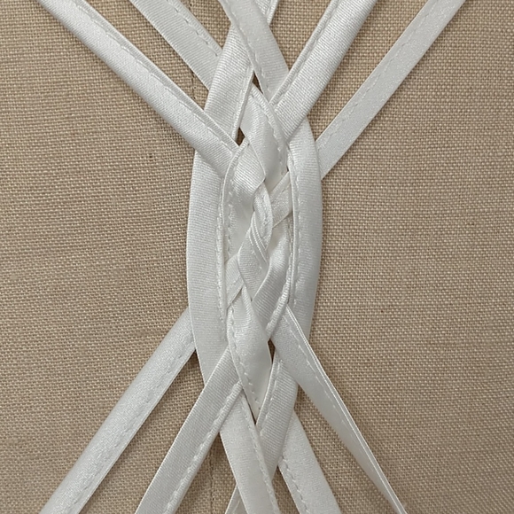 Sexy White Negligie Lace & Satin Nightgown Long Lg - Picture 7 of 10